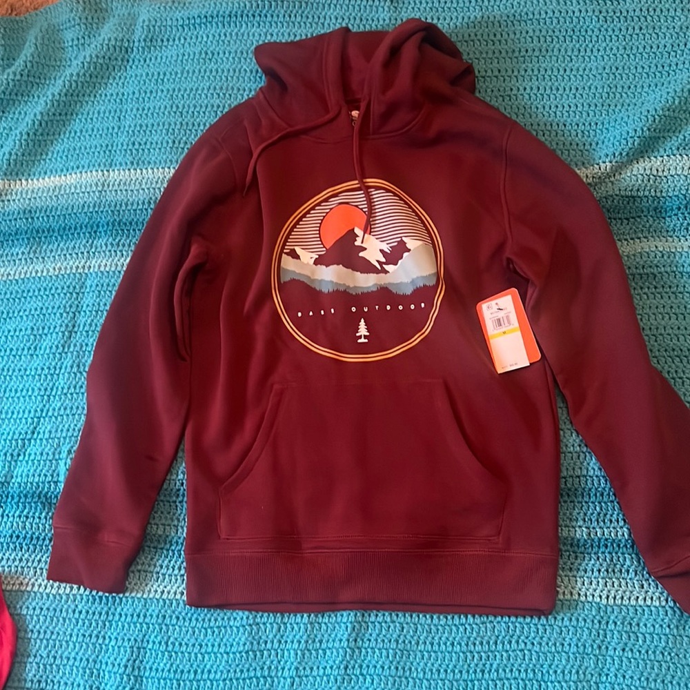 Burgundy hoodie